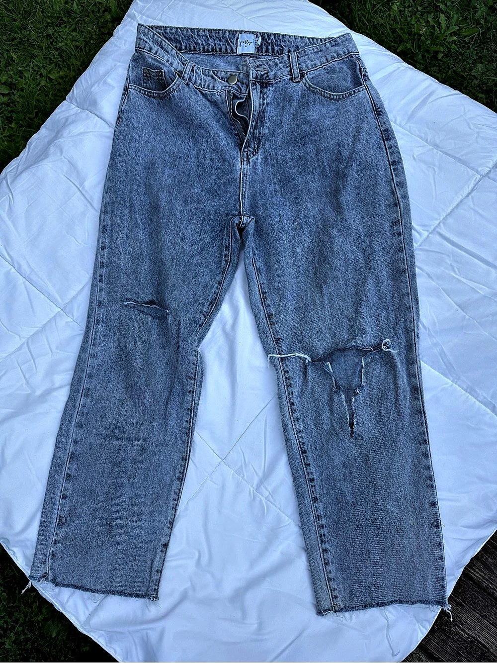 Princess Polly Holland Straight Leg Jeans US 6